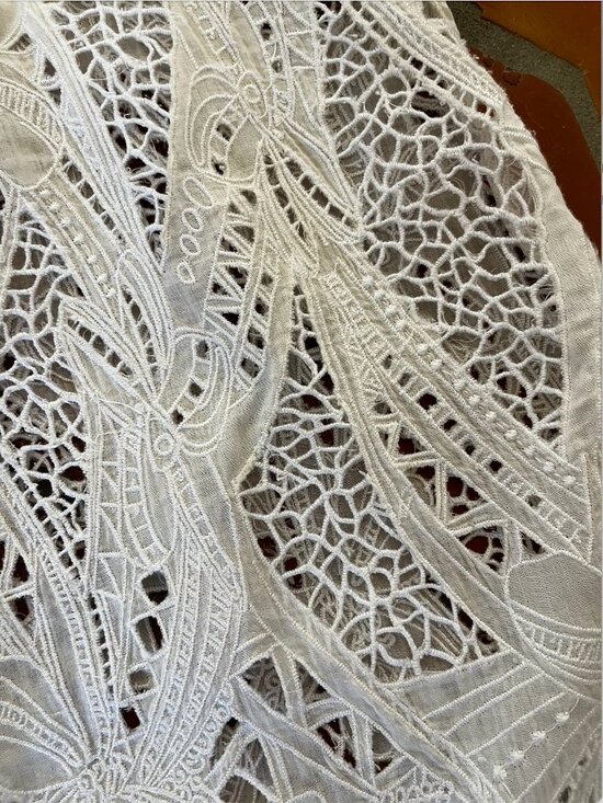 Catherine Malandrino Lace Embroidery Dress White Size 6 - Picture 3 of 8